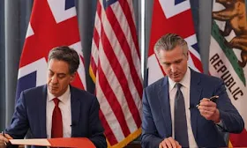 Trump lashes out at California governor’s green energy deal with UK