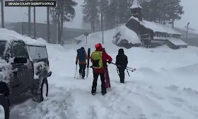 8 skiers dead after avalanche near California's Lake Tahoe; 9th still missing