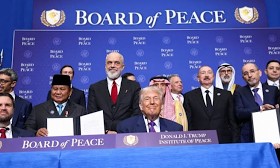 Donald Trump announces $10bn commitment to Board of Peace at inaugural meeting