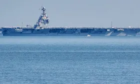 USS Gerald R. Ford aircraft carrier arrives in Caribbean in major buildup near Venezuela