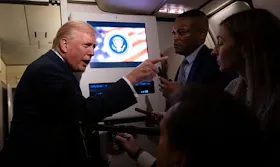 ‘Quiet, piggy’: why Trump barking at female reporters grabbed US attention