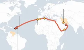 Crew Paints Russian Flag on Oil Tanker Pursued by the U.S. Coast Guard