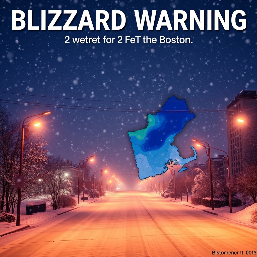 Blizzard warning issued for Boston. Weather maps show where 2 feet of snow could fall in Massachusetts
