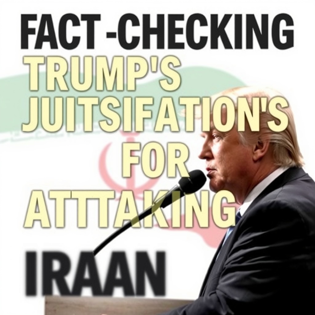 Fact-Checking Trump’s Justifications for Attacking Iran