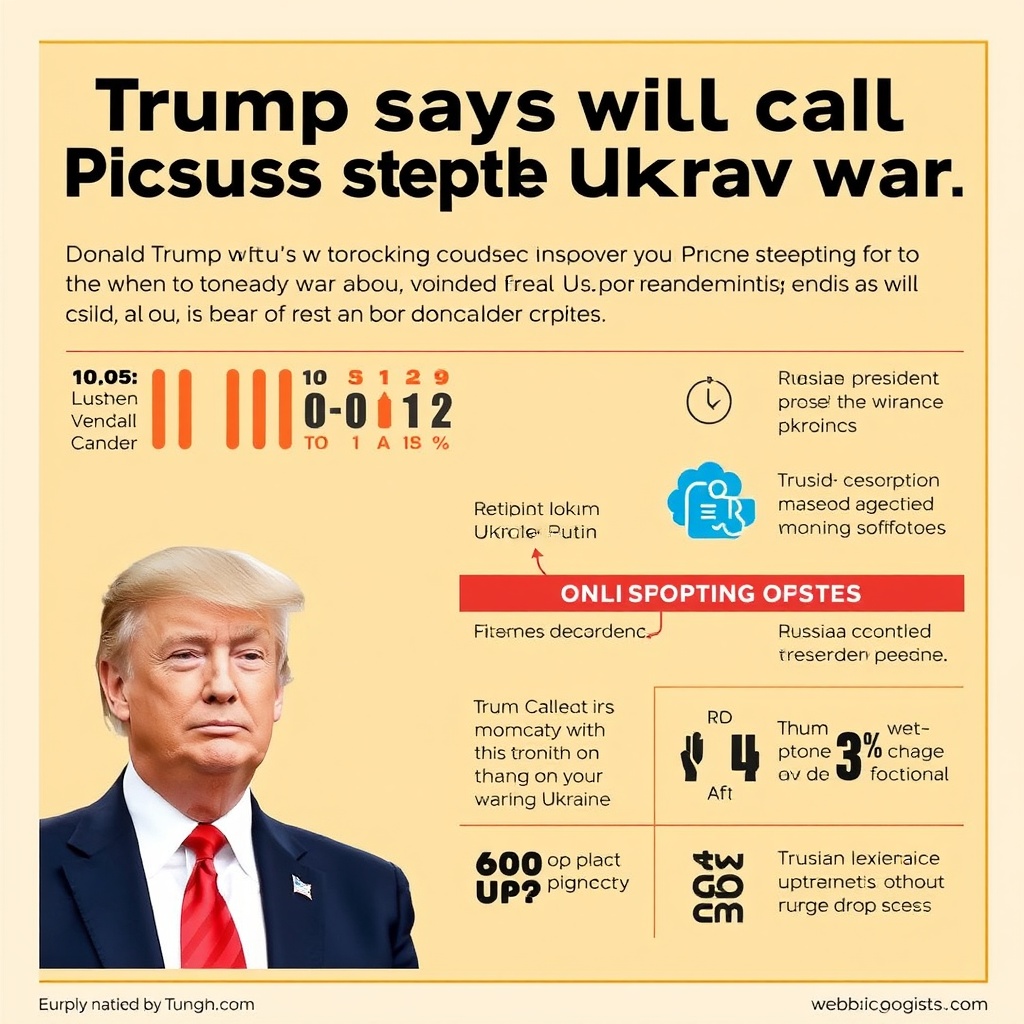 Trump says he will call Putin to discuss stopping Ukraine war