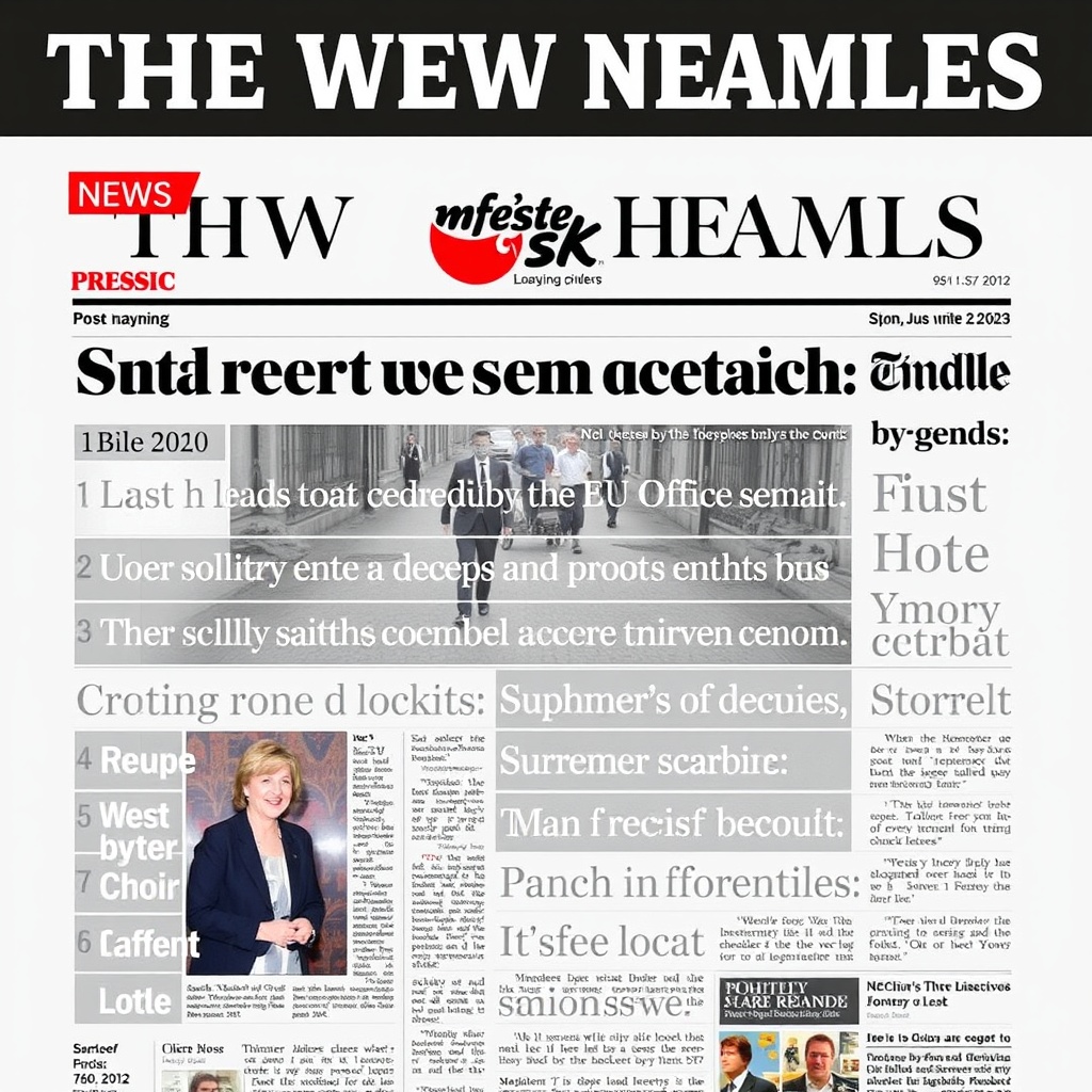 Newspaper headlines: 'Surrender summit' and 'Post Office choir'