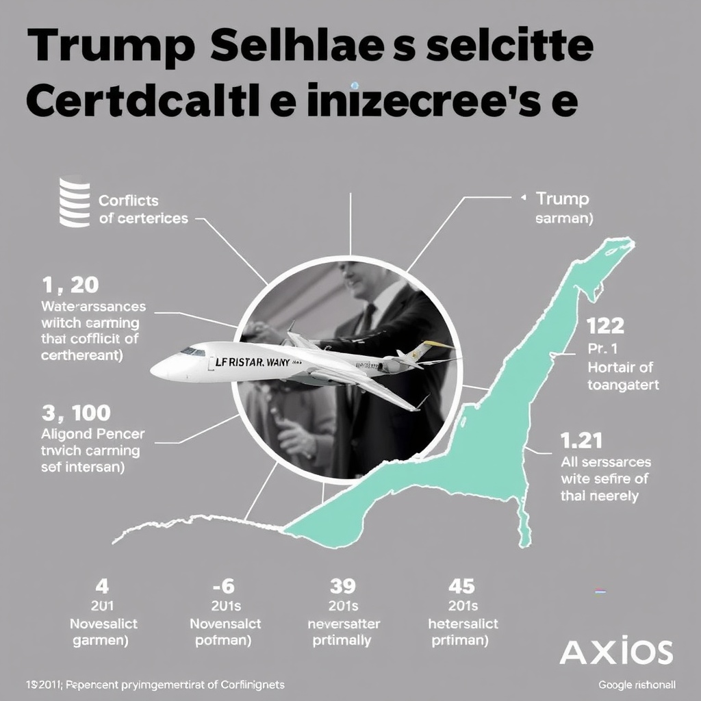 Qatari jet "gives the appearance of a conflict of interest" for Trump, senator says