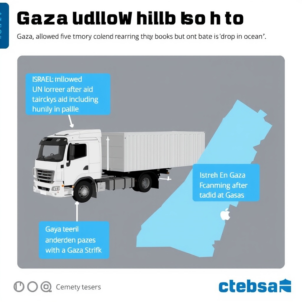 Gaza: Israel allows aid in after 11-week blockade but UN calls it 'drop in ocean'