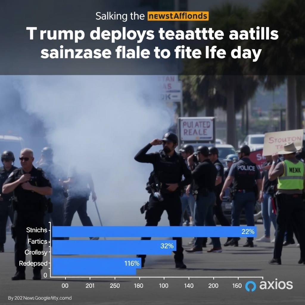 In photos: Trump deploys National Guard to LA as ICE raid protests flare for 3rd day