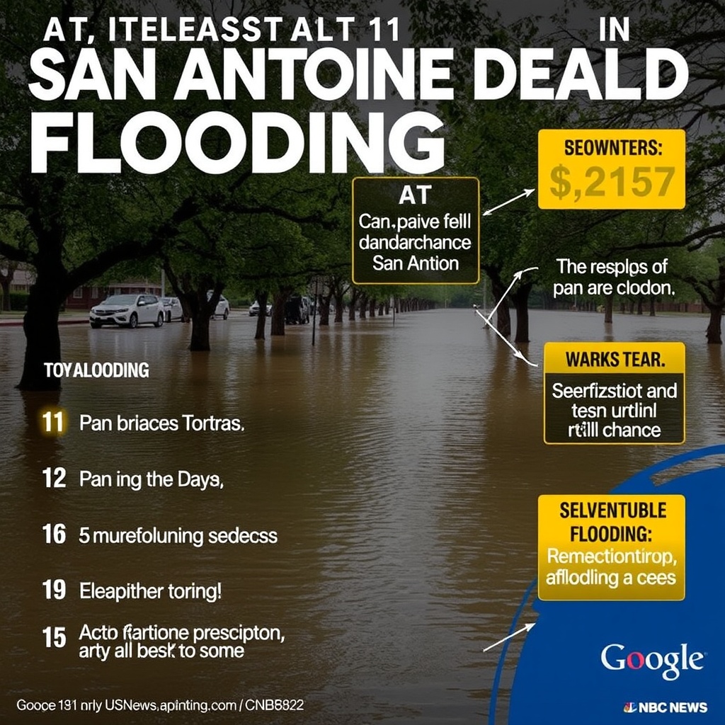 At least 11 confirmed dead in San Antonio flooding, with unknown number still missing