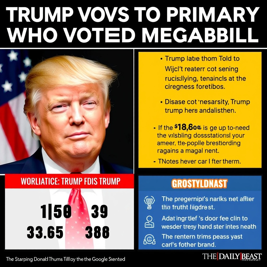 Trump Vows to Primary GOP Senator Who Voted Against Megabill