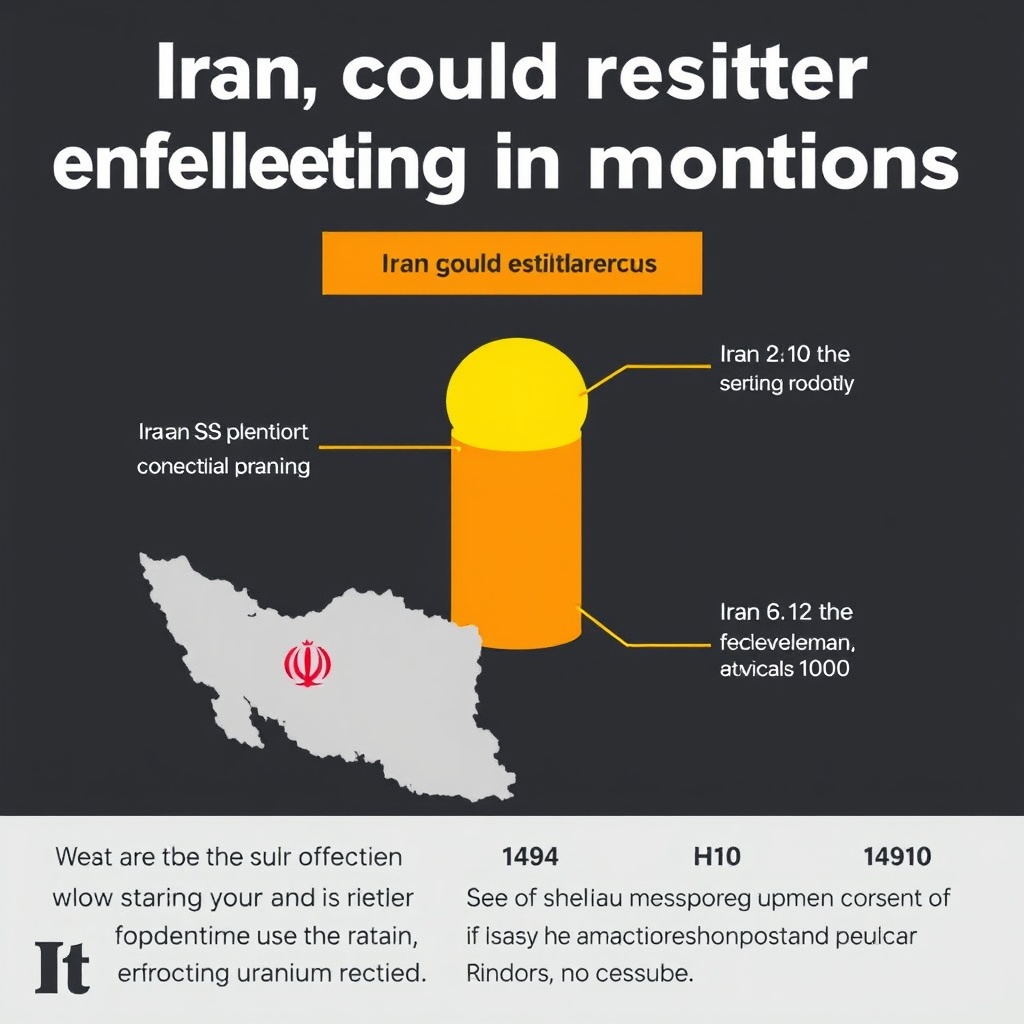 Iran could restart enriching uranium in months, says nuclear watchdog chief