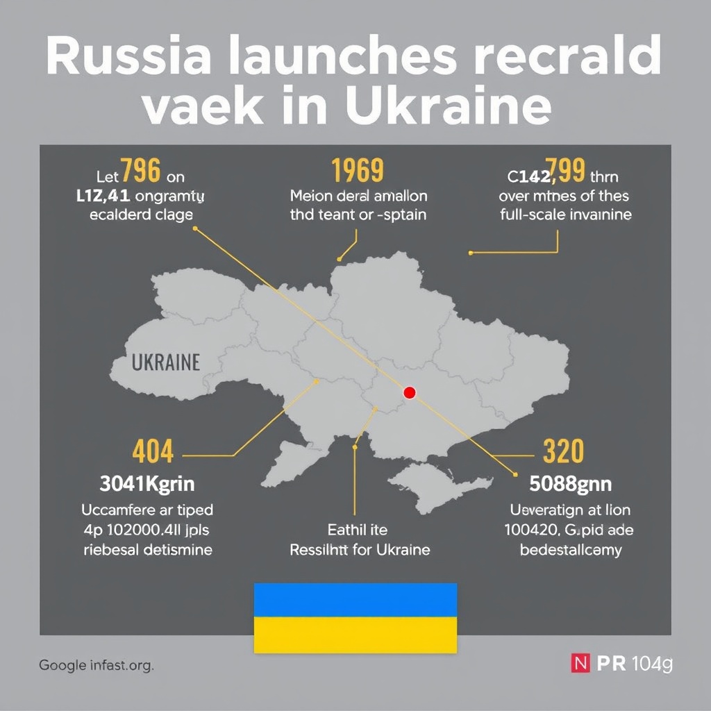 Russia launches record aerial attack on Ukraine