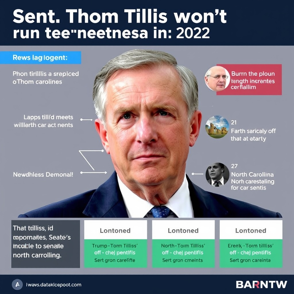 Sen. Thom Tillis won't run for reelection in 2026