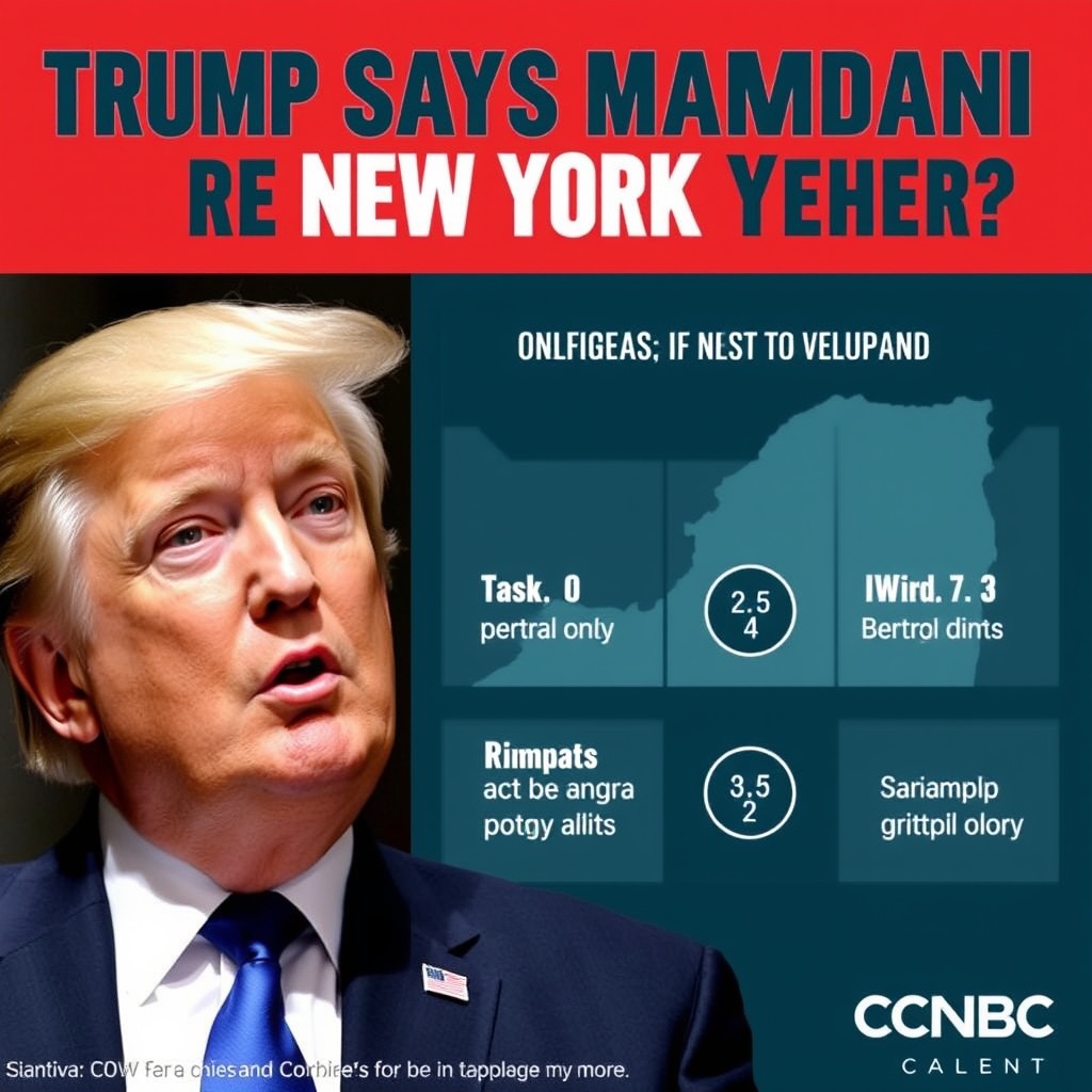 Trump says Mamdani must 'do the right thing' if elected mayor of New York City — or risk losing funding