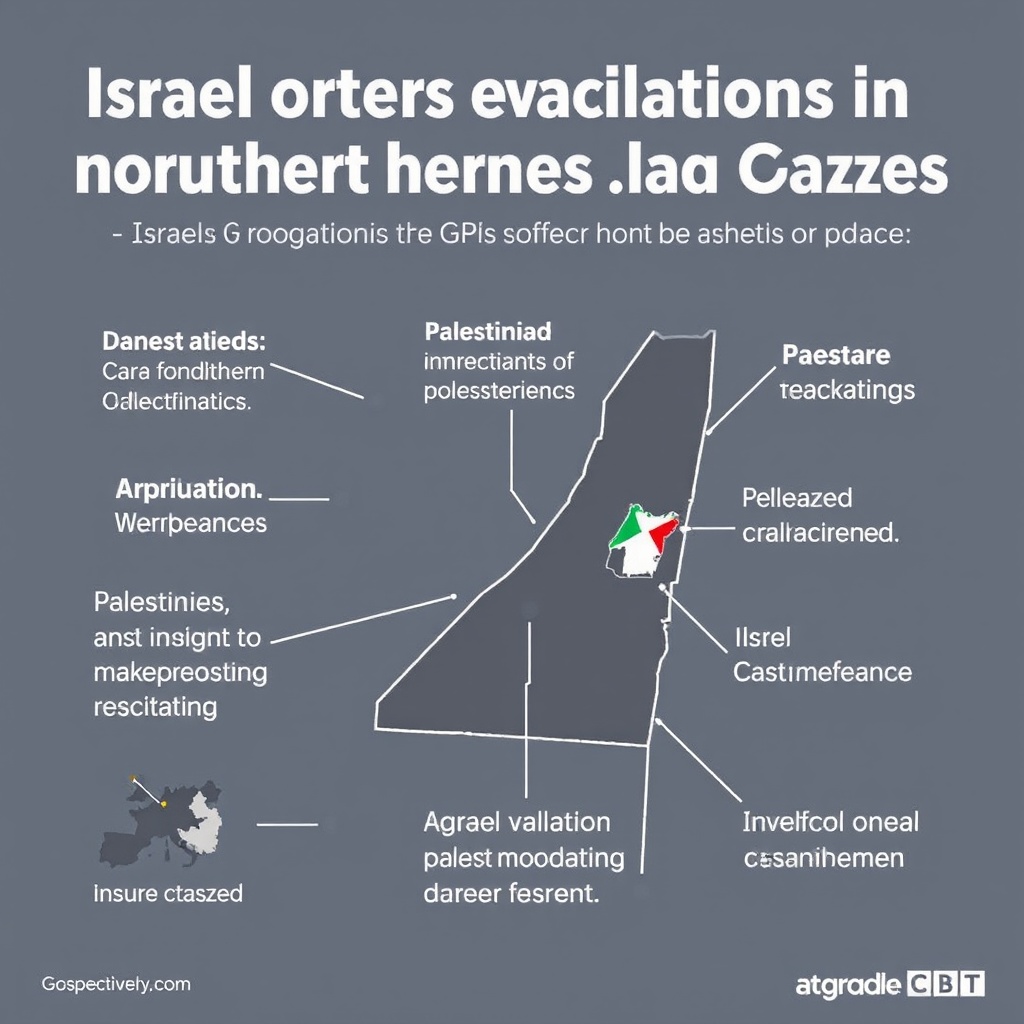 Israel orders evacuations in northern Gaza as Trump pushes for ceasefire