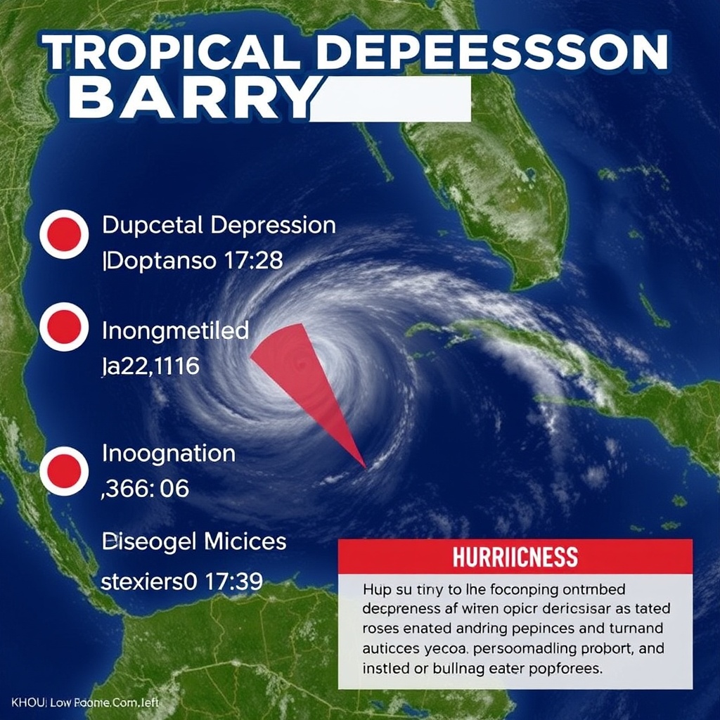 Tropical Storm Barry weakens to a depression as it makes landfall near Tampico, Mexico