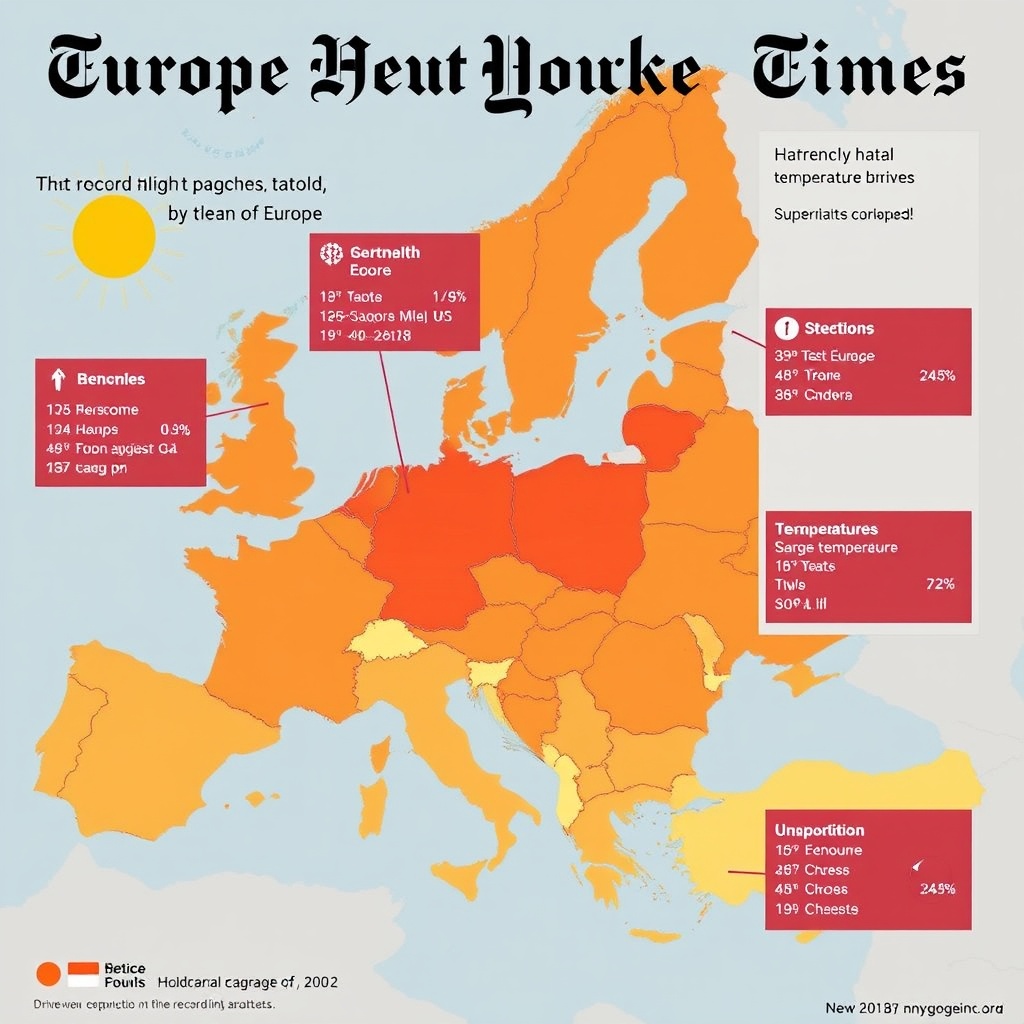 Europe Heat Wave Drives Record-High Temperatures, Prompting Health Alerts