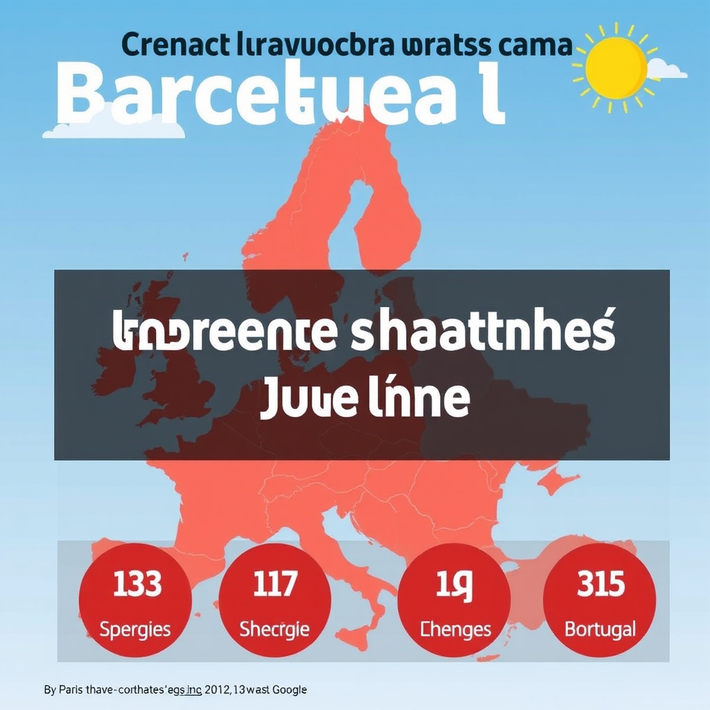 Barcelona records the hottest June ever as a heat wave grips Europe