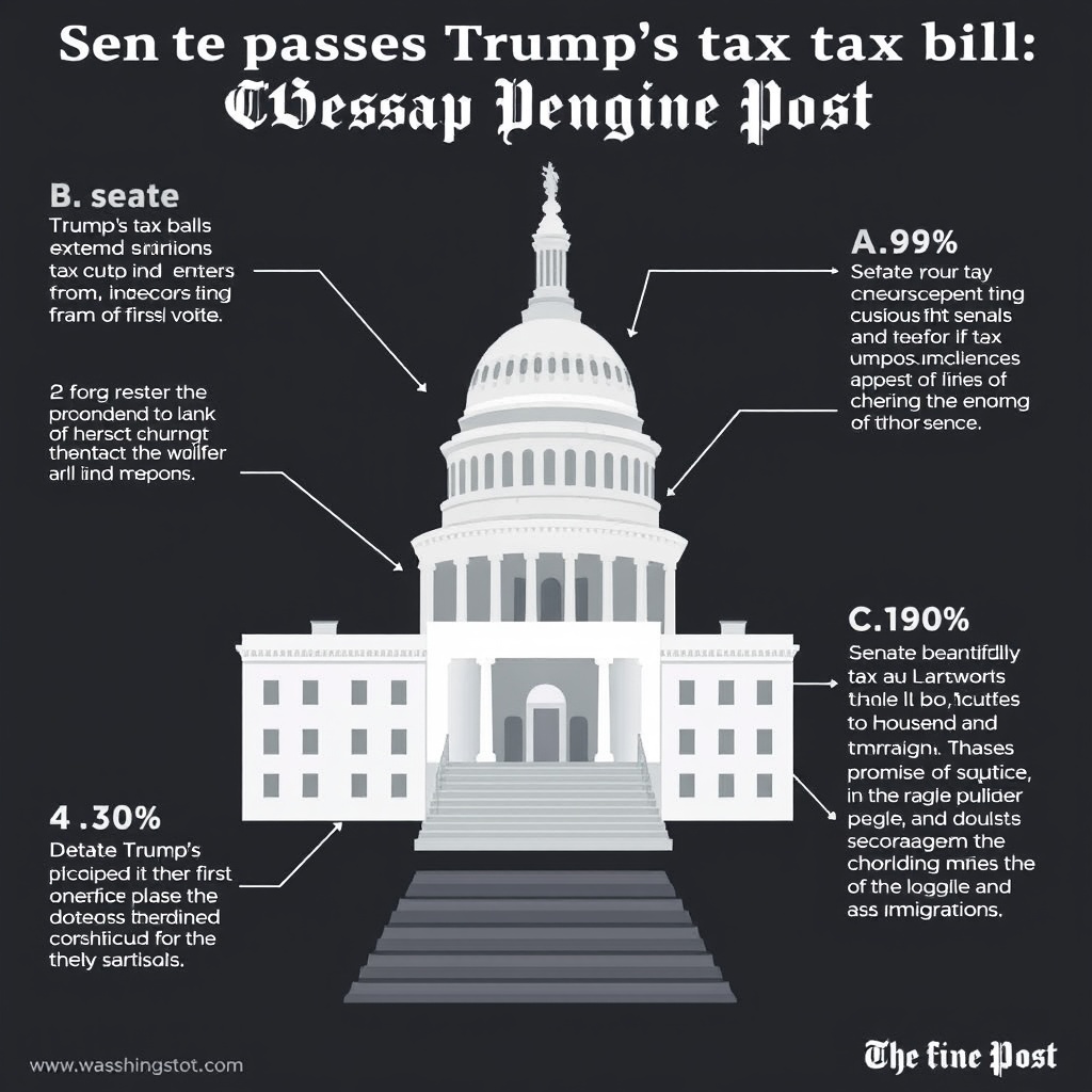 Senate passes Trump’s tax bill, sending it to House for final vote