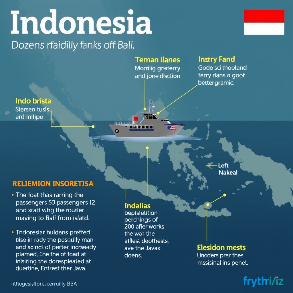 Indonesia: Dozens missing after ferry sinks off Bali