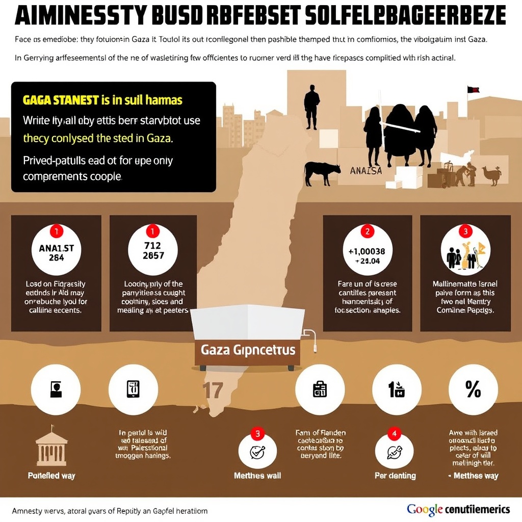 Amnesty International says Israel and aid system use starvation to commit Gaza genocide