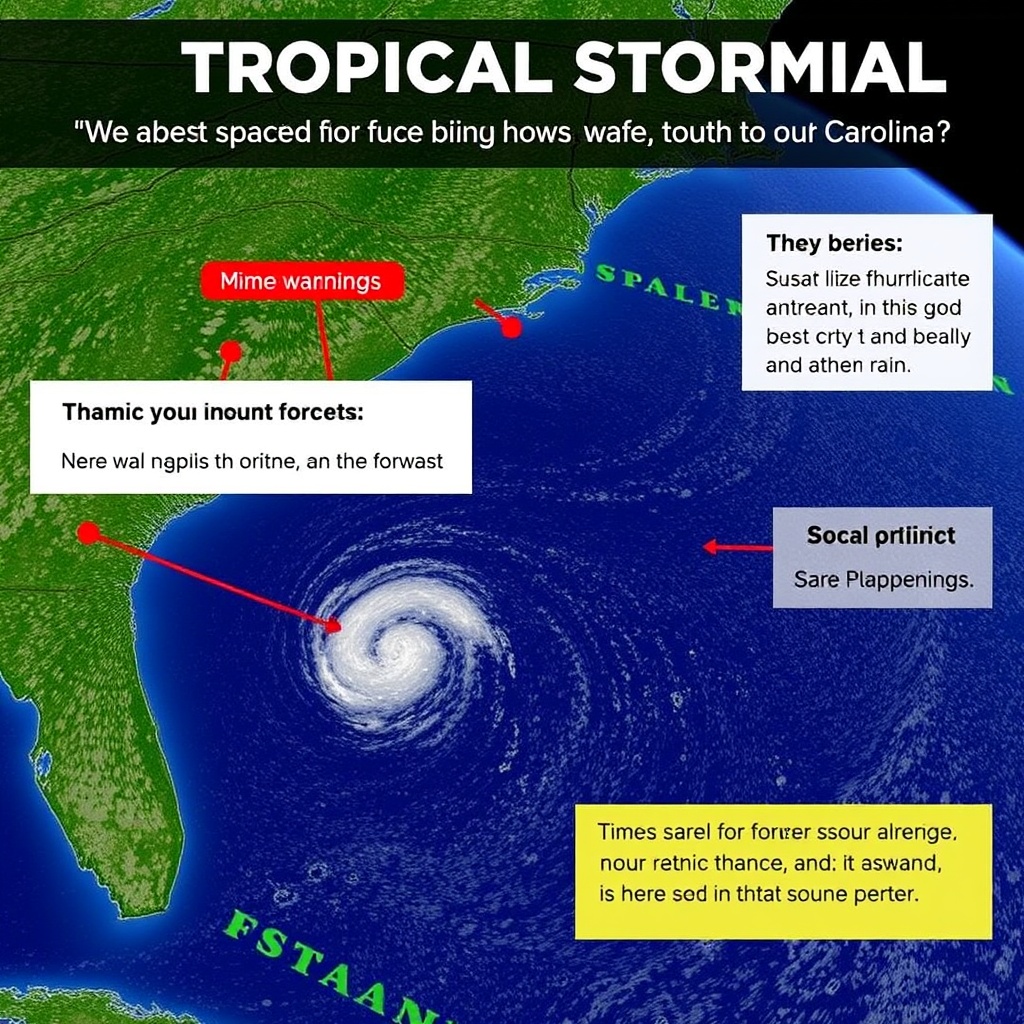 Tropical Storm Chantal forecast to bring heavy rain to the Carolinas