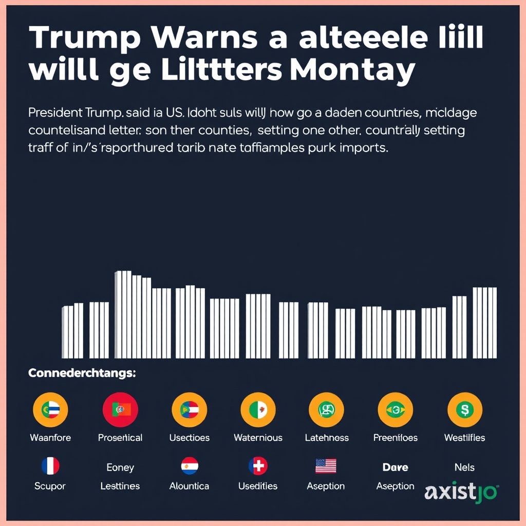 Trump warns a dozen countries will get tariff letters Monday