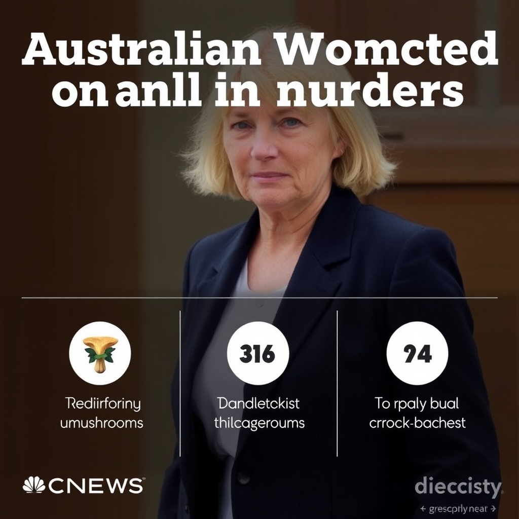 Australian woman convicted on all counts in mushroom murders case