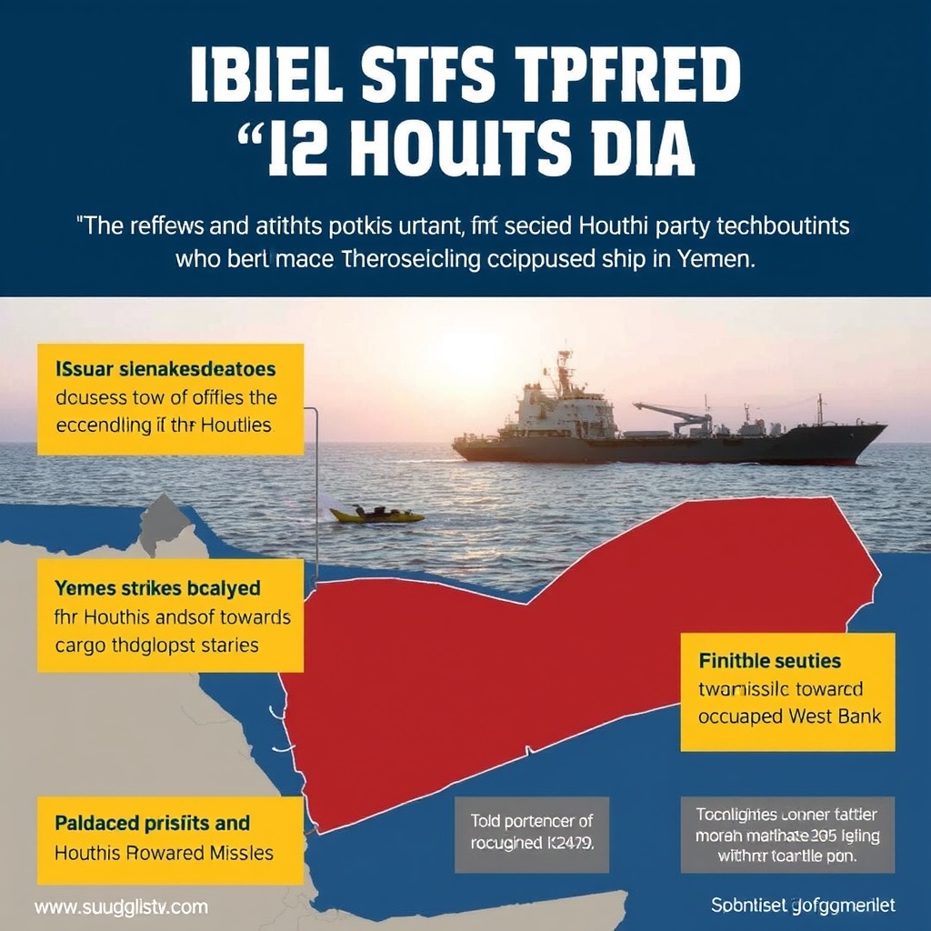 Israel says it struck Houthi ports and seized cargo ship in Yemen