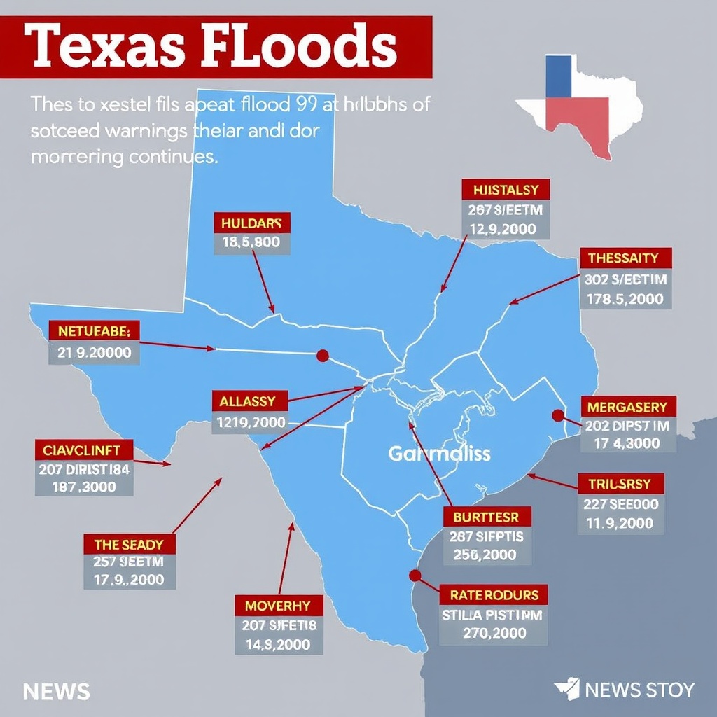 Texas floods: Death toll rises to 91, officials say, as storm warnings continue