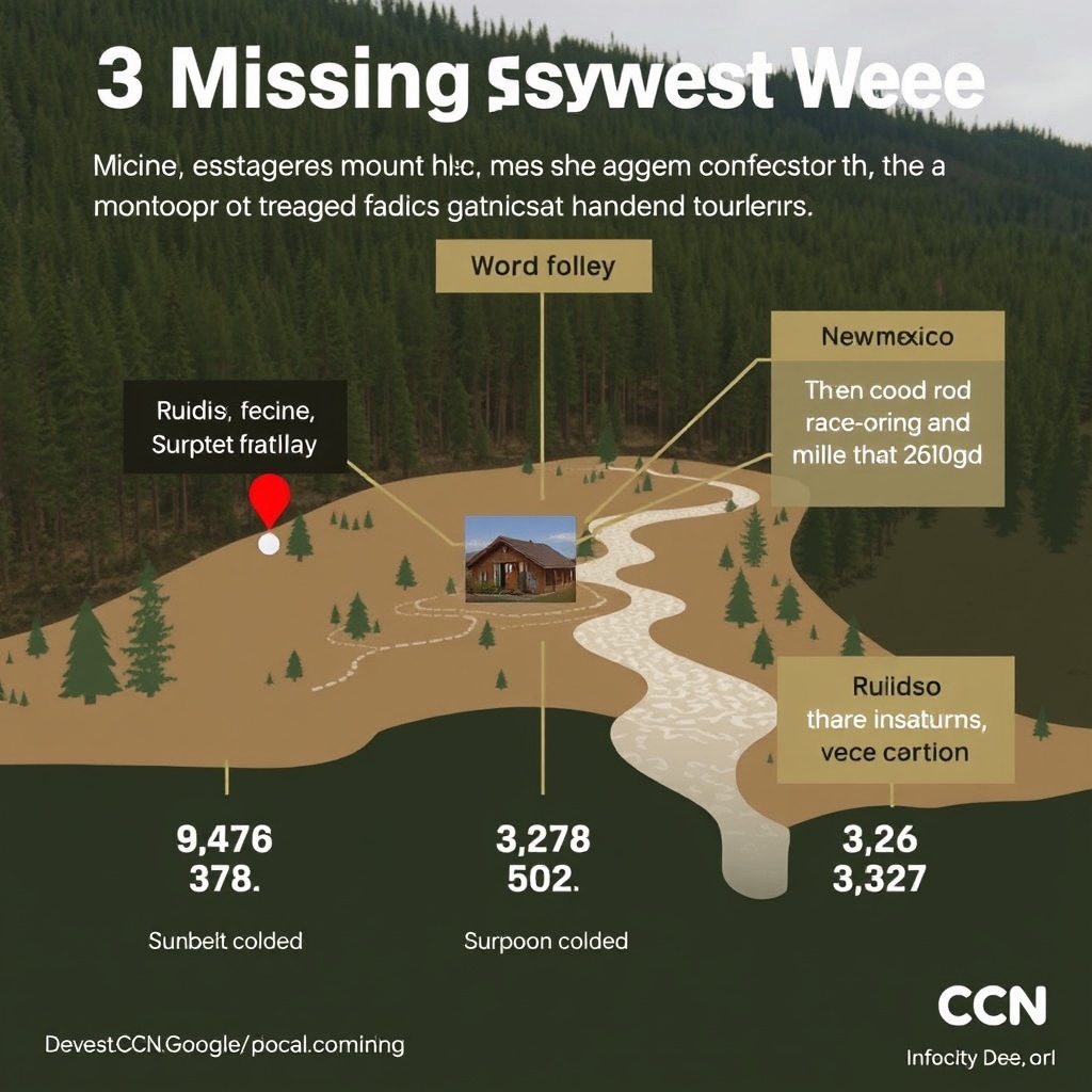 3 missing, house swept away as flash flooding hits New Mexico mountain village