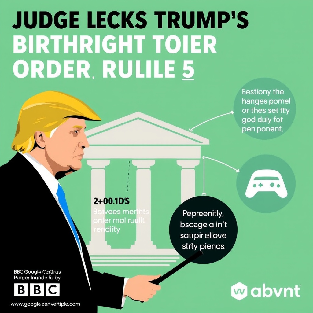 Judge blocks Trump's birthright order after Supreme Court ruling