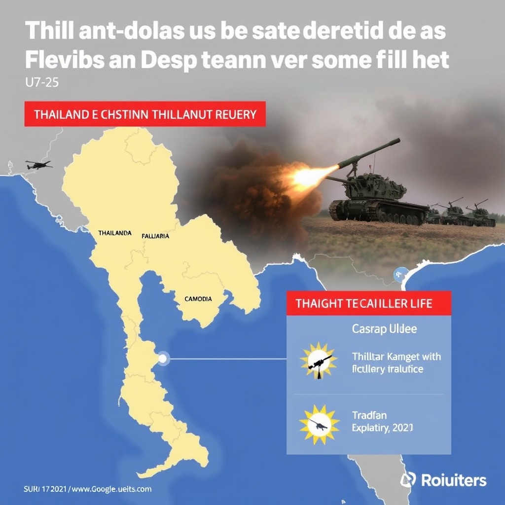 Thailand, Cambodia exchange heavy artillery fire as fighting rages for second day