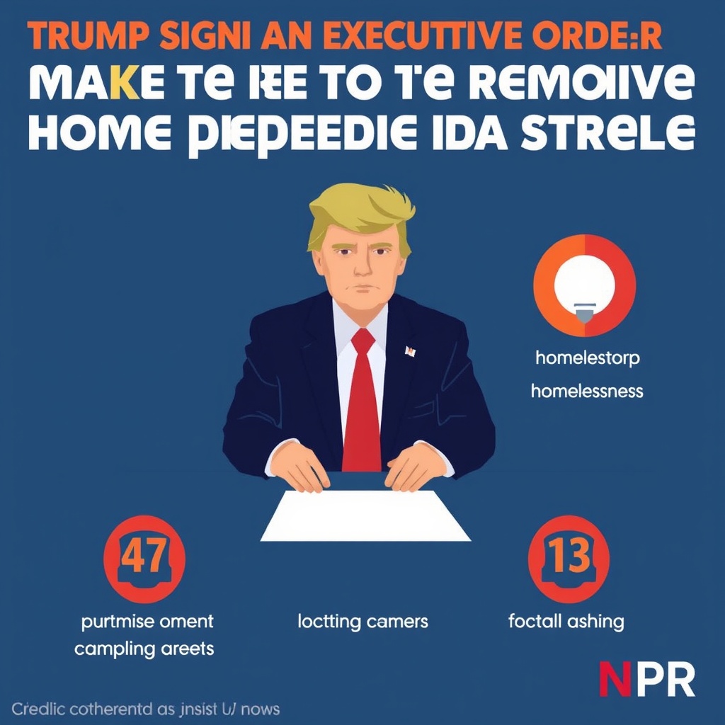 Trump signs an executive order to make it easier to remove homeless people from streets