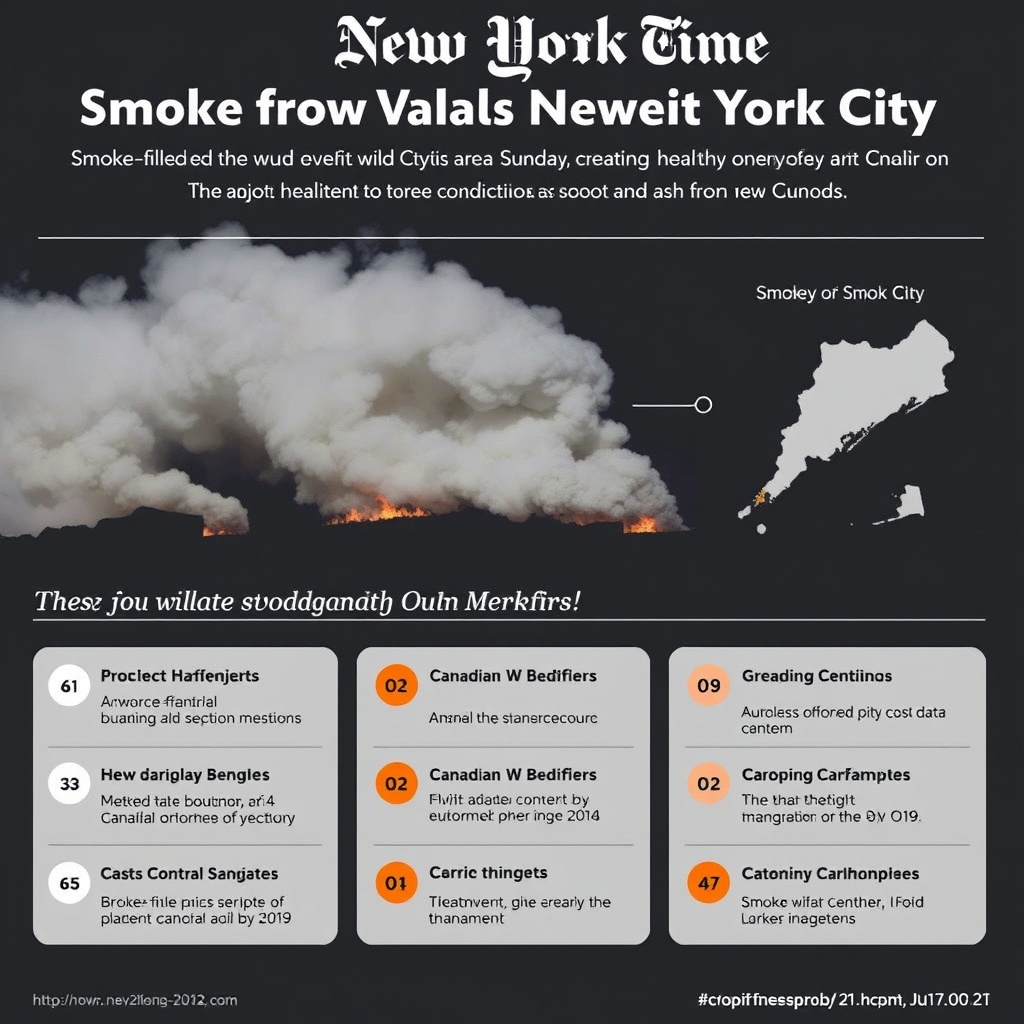 Smoke From Canadian Wildfires Wafts Over New York City