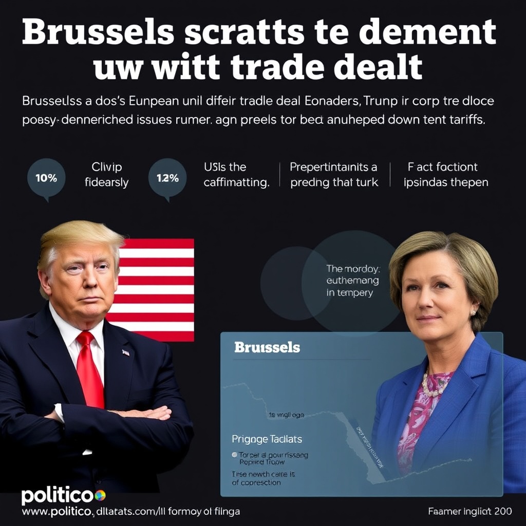 Brussels scrambles to defend US trade deal with details up in the air
