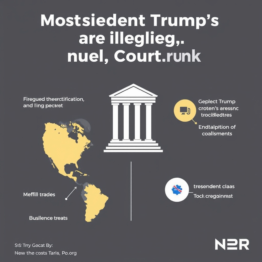 Most of President Trump's tariffs are illegal, U.S. court rules