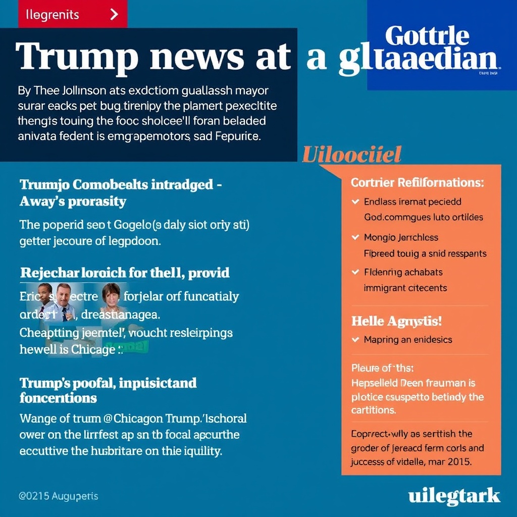 Trump news at a glance: Backlash in Chicago as mayor defies president’s immigration crackdown