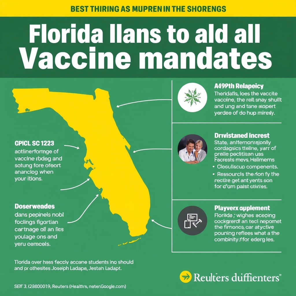 Florida plans to end all state vaccine mandates, including for schools