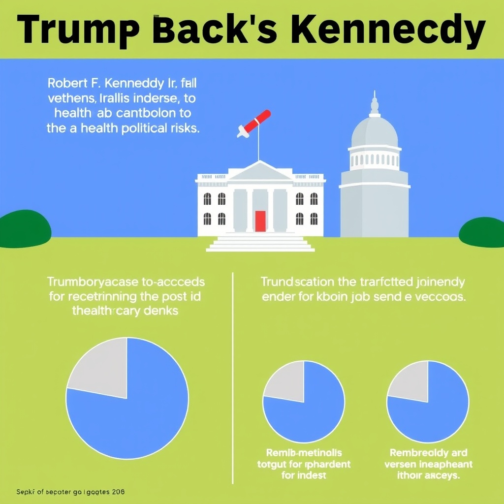 Trump backs Kennedy on vaccines despite health, political risks