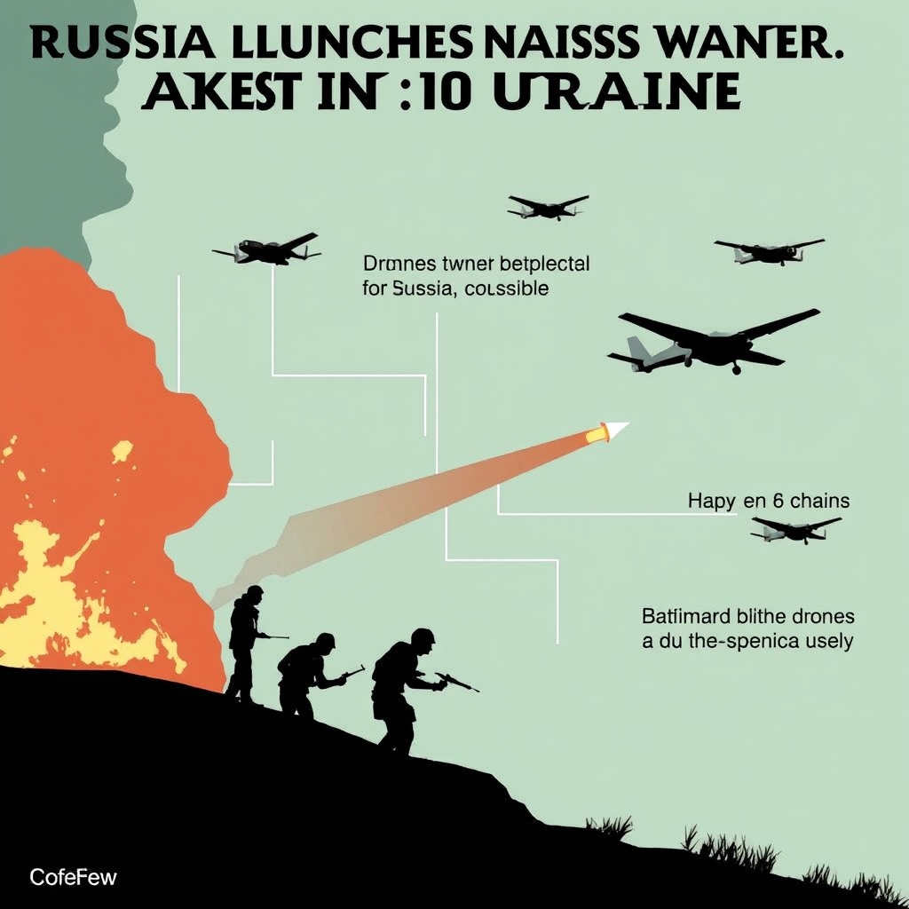 Russia launches record mass drone attack on Ukraine