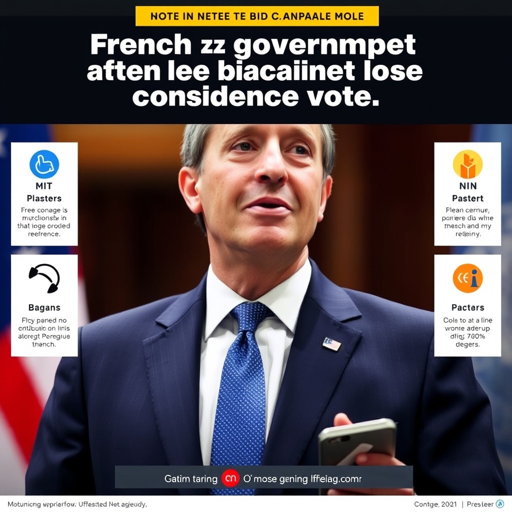 French government collapses after prime minister loses confidence vote