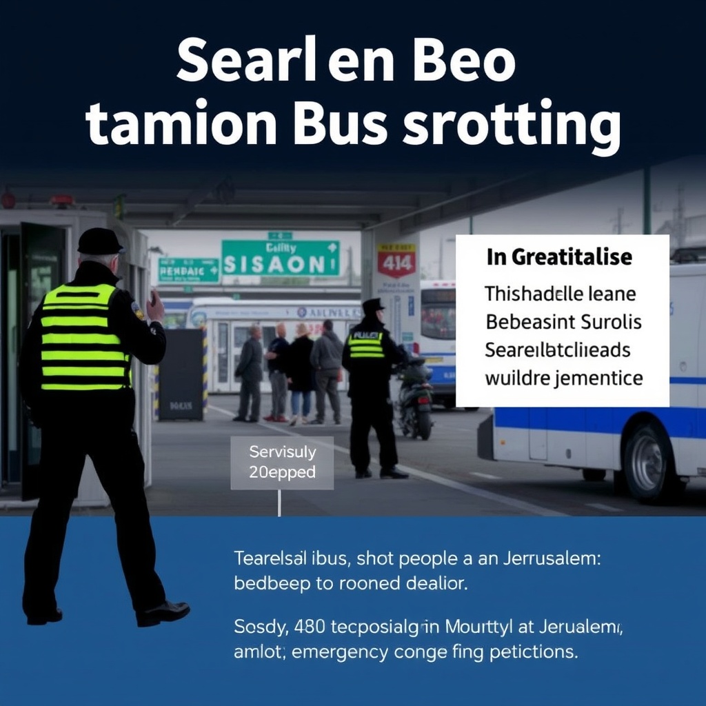 Several killed in Jerusalem bus station shooting, police say