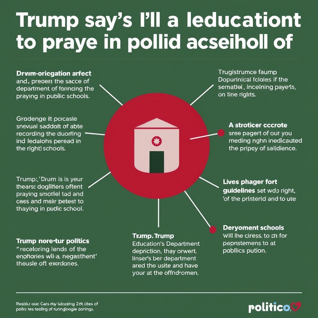 Trump says he’ll direct Education Department to protect praying in public school