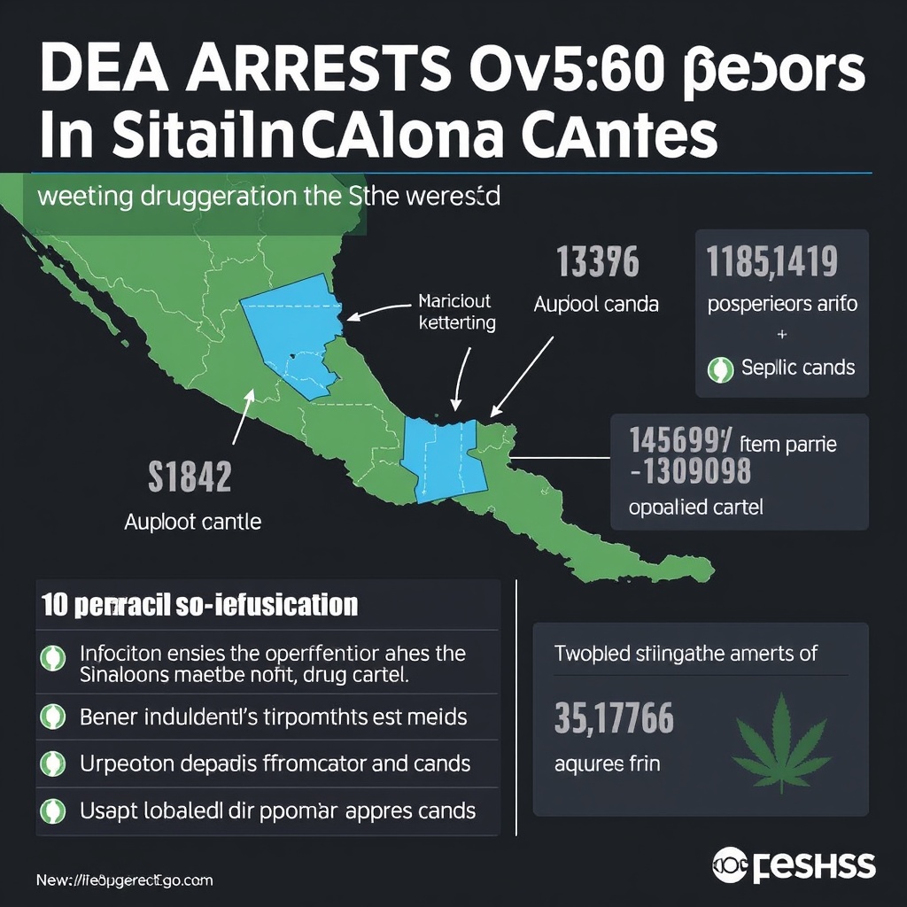 DEA arrests over 600 people in massive operation against the Sinaloa drug cartel