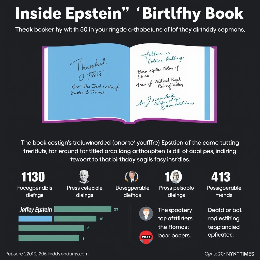 Inside Epstein’s ‘Birthday Book’ Apparently Signed by Trump