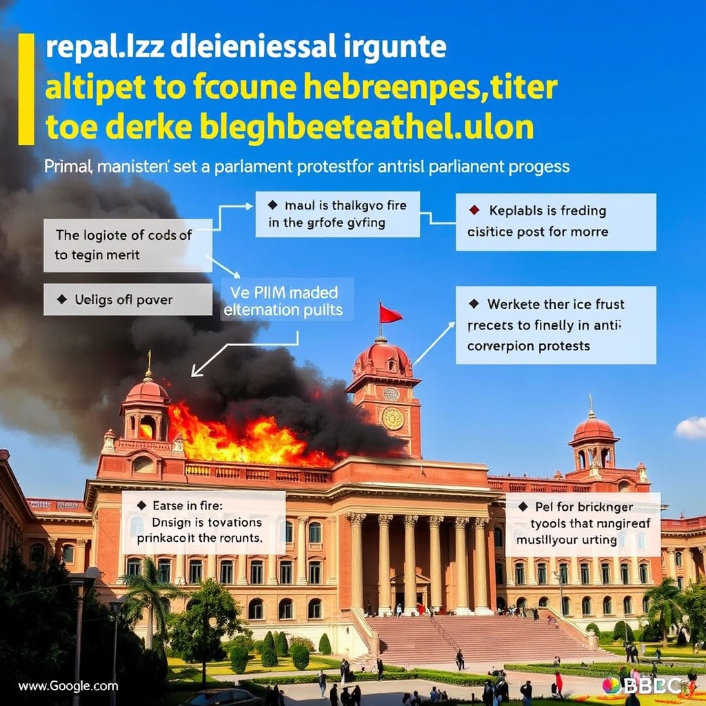 Nepal parliament set on fire after PM resigns over anti-corruption protests