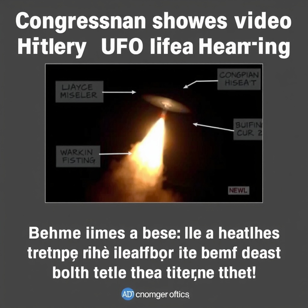 Congressman shows never-before-seen video at military UFO hearing