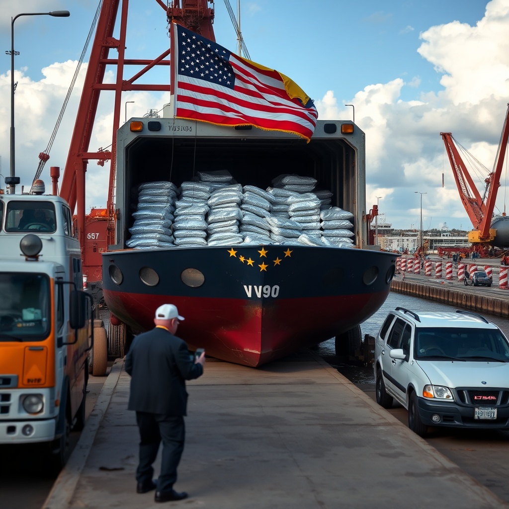 Trump says US hit Venezuela dock where drugs were allegedly loaded